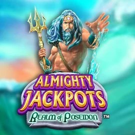 Official Jackpots logo: Almighty Jackpots – Realm of Poseidon by Novomatic at Trino Casino