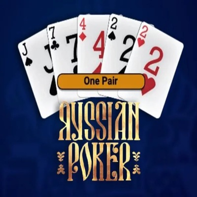 Russian Poker slot logo by OneTouch Games at Trino Casino