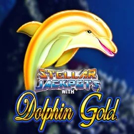 Official Jackpots logo: Dolphin Gold with Stellar Jackpots by Lightning Box Game at Trino Casino