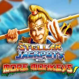 Official Jackpots logo: Stellar Jackpots with More Monkeys by Lightning Box Game at Trino Casino