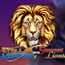 Official Jackpots logo: Stellar Jackpots with Serengeti Lions by Lightning Box Game at Trino Casino