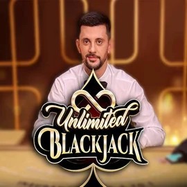Unlimited Blackjack online game logo by Ezugi on trino-casino.org